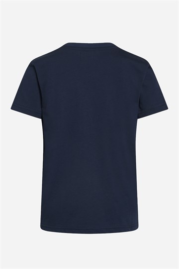 Mads Nørgaard T-shirt - Ekologisk Thorlino - Marinblå